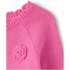 The Children's Place Baby Girls Long Sleeve 3D Rosette Sweater - 4 of 4