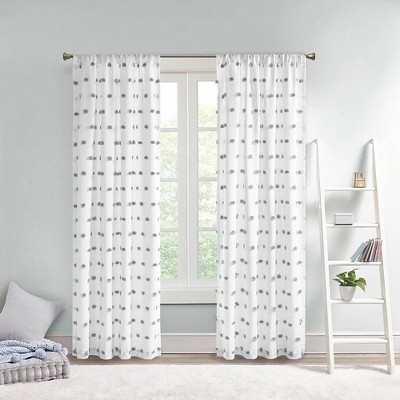 tahari curtains blue