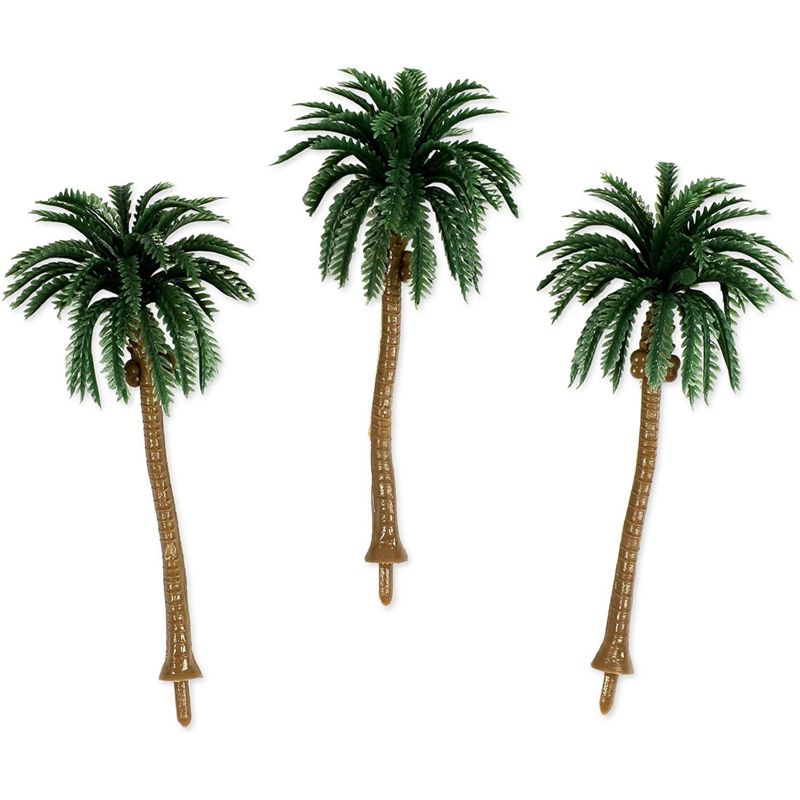 Bright Creations 15 Pieces Miniature Model Palm Trees for Dioramas, Arts and Crafts (5 Sizes), 4 of 8