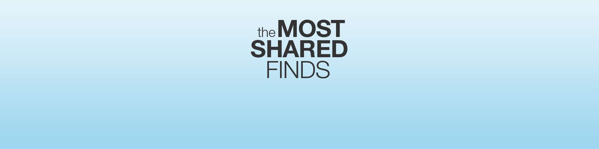 the MOST SHARED FINDS