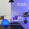 Luxrite A19 LED Blue Light Bulb, 60W Equivalent, Non-Dimmable, UL Listed, Indoor Outdoor, Porch, Christmas, Decoration, E26 Standard Base 3 Pack - 3 of 4