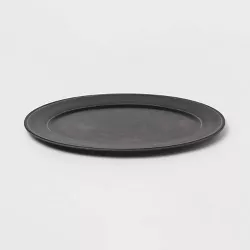 17" x 13" Melamine Lancashire Serving Platter Dark Gray - Threshold™