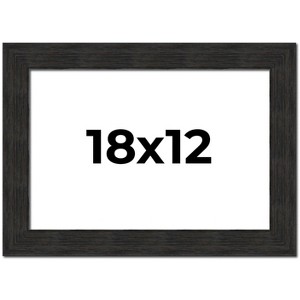 PosterPalooza | Contemporary Black Picture Frame - UV Acrylic, Backing Board, Hanging Hardware Included - 1 of 4