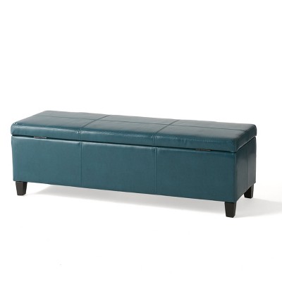 NicBex Modern 51.25" Storage Bench Wood Accent Stools with Cushioned Top for Bedroom and Entryway