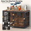 JOEJOY Large Decorative Pet Dog Crate Table Furniture,Multi-Size Dog Cage House,Three-Sided Access Doors,Thickened Wooden Dog Kennel - 4 of 4