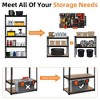 5-Tier Garage Storage Racks, Adjustable Utility Shelves, Industrial-Grade Shelving, Holds 3860 lbs, Heavy-Duty Storage for Garage, Kitchen, Basement - 2 of 4