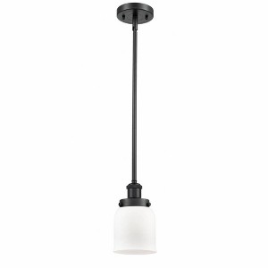 Bell - 1 Light Stem Hung Mini Pendant In Industrial Style-10 Inches Tall and 5 Inches Wide - 1 of 1