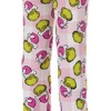 Seven Times Six Dr. Seuss The Grinch Pajamas Women's Pink Santa Lounge Sleep Pants - 4 of 4