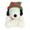 Aurora Mini Palm Pals Snoopy Beanie Peanuts Festive Stuffed Animal White 5" - 2 of 4