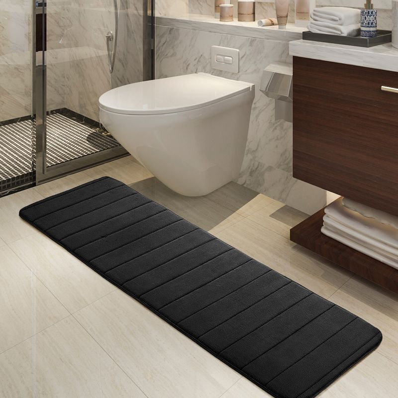 PiccoCasa Absorbent Soft Long Washable Non-Slip Memory Foam Bath Tub Mat Floor Runner Rug, 2 of 6