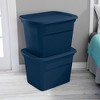 Sterilite 18 Gallon Plastic Stackable Storage Tote Container Bin, Red - 4 of 4