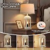 Racxily Set of 2 Bedside Lamps, 3-Way Dimmable Touch Control with USB Ports & Nightlight - 3 of 4
