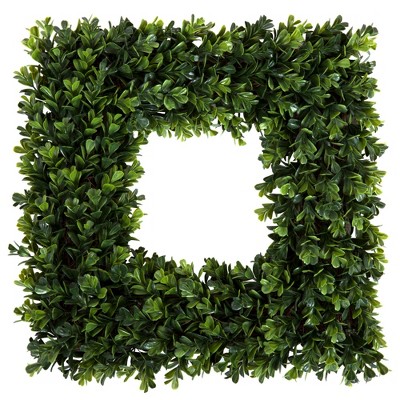 Nature Spring Boxwood Artificial Wreath for the Front Door - Green