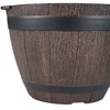 VECELO Plant Pots with Tray, Flower Pots with Drainage Holes & Saucer, Plastic Barrel Planters for Indoor & Outdoor Garden - 4 of 4
