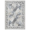 Large Washable Rug Non Slip Living Room Rug Vintage Floral Distressed Rug - 4 of 4