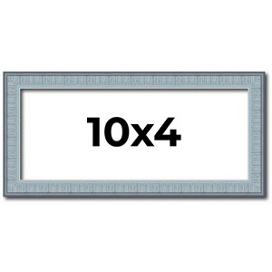 PosterPalooza | Panoramic Textured Blue Picture Frame - UV Acrylic, Foam Board Backing, Hanging Hardware - 1 of 4