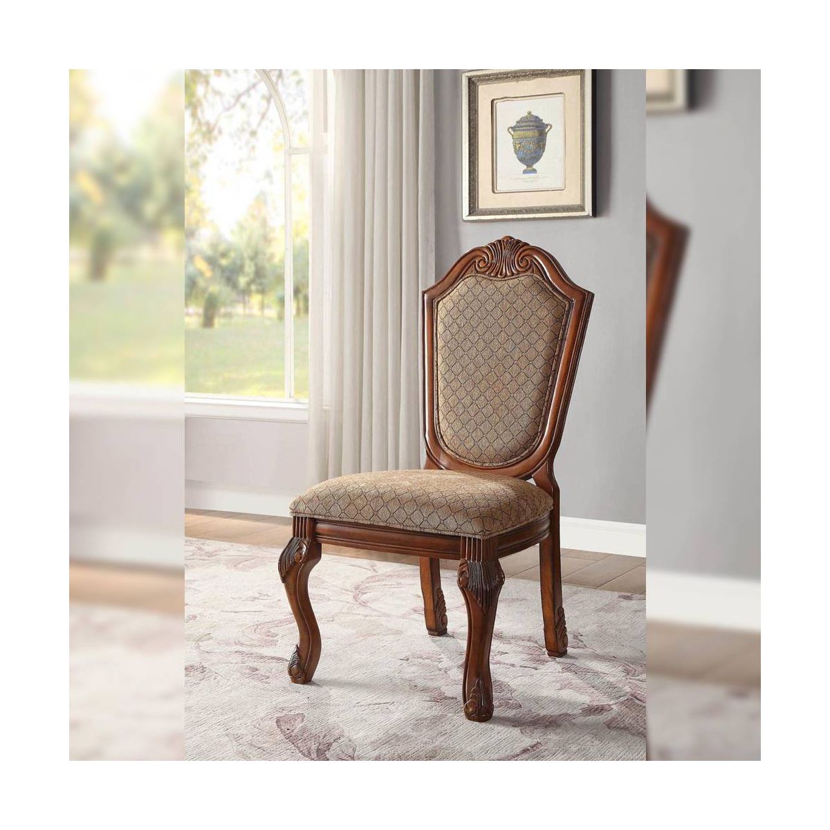 Acme Furniture Chateau De Ville Dining Chairs Cherry Finish - thumbnail 5