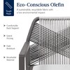 Best Choice Products Set of 2 Indoor/Outdoor Aluminum Woven Rope Dining Chairs w/ Armrests - 3 of 4
