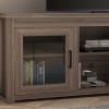 65" Traditional Full Glass Door TV Stand for TVs up to 80" Gray Wash Oak - Merrick Lane: Engineered Wood, Laminate Surface - 2 of 4