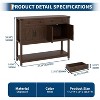 GAOMON 47.2inch Large Sideboard Buffet Cabinet, Farmhouse Coffee Bar Cupboard Cabinet Storage - 2 of 4
