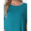 cheibear Women's Batwing Sleeve Nightshirt Lounge Dress Nightgown - 4 of 4