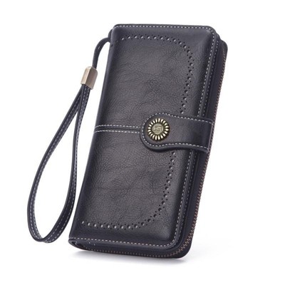 BEAFUP Leather Wallets for Women - Large Capacity with Detachable Wrist Strap, Perfect for Travel, Shopping & Daily Use