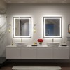 Apmir Super Bright Front & Back LED Lighted Anti-Fog Tempered Glass Bathroom/Vanity Mirror with ETL & 3-Year Warranty - 3 of 4