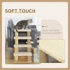 Gulches Beige 25 inch Senior Cat Steps Particleboard Flannel Carpet Lightweight Platform Hanging Ball Joint Friendly 10 lbs Cats - 2 of 4