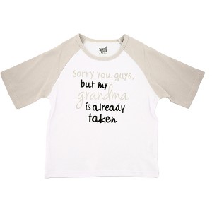 Pavilion Gift Company - Grandma is Taken - 2T 3/4 Length Gray Sleeve Shirt - Shirts - 1 of 4