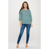 WEST K Women's Sophia Three Quarter Sleeve Blouse - 4 of 4