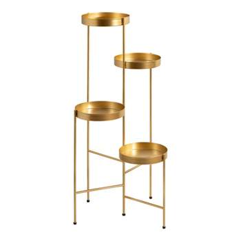 Kate and Laurel - Finn Metal Multi Level Plant Stand