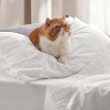 Twin Sheets Set - 3 Pieces Soft Twin Bed Sheets - Breathable & Cooling - Hotel Luxury - Easy Care Polyester Microfiber Bedding for Women, Men, White - 4 of 4