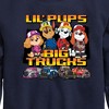 Boys' - Paw Patrol - Lil Pups Big Trucks Graphic Long Sleeve Fleece Sweatshirt - 2 of 4