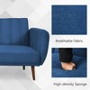 Tangkula Modern Sofa Bed Convertible Futon Sofa w/ 3-Level Adjustable Angle Function - 3 of 4