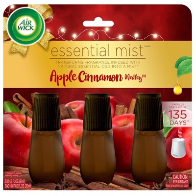 Air Wick Essential Mist Refill Air Freshener - Apple Cinnamon Medley - 3pk/2.01oz