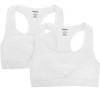 Memoi Girls' 2 Pair Pack Racerback Sports Training Bra - 2 of 4
