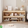 6 Cubes Wooden Kids Bookshelf with Drawer - Toy Storage Organizer for Playroom, Classroom, Nursery & Kids’ Room - 3 of 4