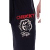 Chucky Mens' Wanna Play Movie Film Title Logo Sleep Jogger Pajama Pants Black - 2 of 3