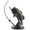 SPI Home Largemouth Bass Brass Sculpture Sport Fishing Accent for Lake Cabin or Lodge - 4 of 4
