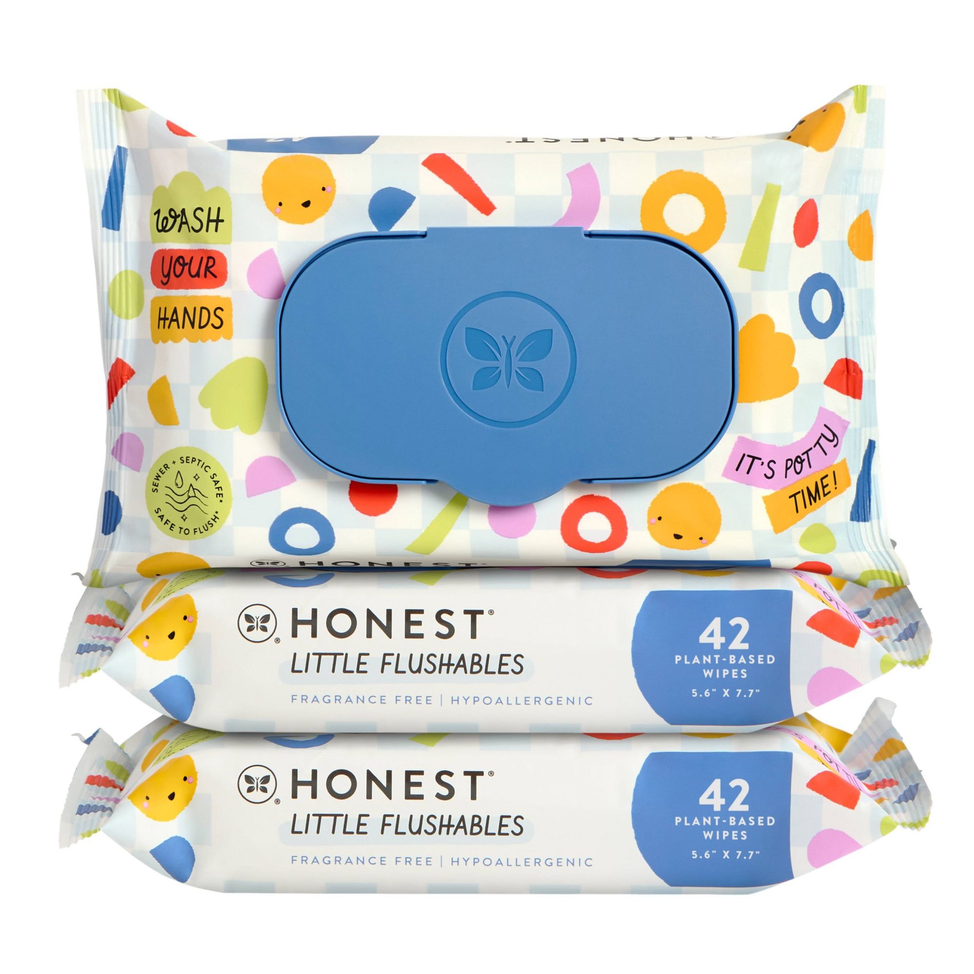 The Honest Company Plant-Based Baby Wipe - Little Flushable Wipes