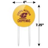 Central Michigan University Chippewas Acrylic Cake Topper Party Decoration for Wedding Anniversary Birthday Graduation - 2 of 4
