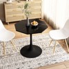 Tulip Table In Mid-Century Style, Tall Dining Table for 2-4, Round Pedestal Dining Table, Modern Tables for Dining Room, Living Room, Coffee Bar - 2 of 4
