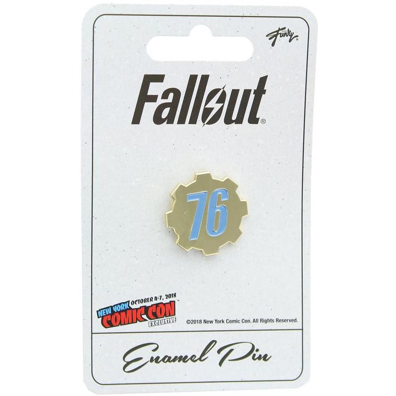 Just Funky Fallout 76 Enamel Pin NYCC Exclusive, 1 of 3