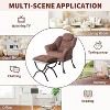 Lazy Chair, Comfy Reading Chair w/ Ottoman - Ergonomic Armrests, Washable Cover - Perfect for Small Spaces, Bedroom & Living Room - 4 of 4