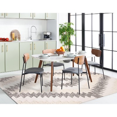 Kenya Tribal Artistry Black and Ivory Wool 8' x 10' Rug