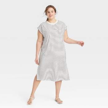 Women's Short Sleeve Midi Shirtdress - A New Day™