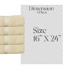 Home Weavers Elegance Essentials 550GSM 100% Cotton Zero Twist Super Absorbent Bath Towel Set - 2 of 4