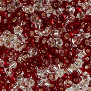 John Bead Czech Glass Seed Beads 6/0 (100g) Rubies & Diamond Mix Beads for DIY Art Crafts Jewelry Bracelets Necklaces Earrings Making - 1 of 4