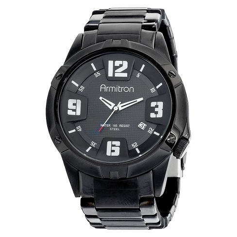 Men s Armitron Dress Watch Black Target