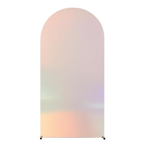 Double-Sided Spandex Wedding Arch Cover – Stretchy Fitted Backdrop for Bridal, Baby Shower, Birthday & Banquet Decor (1 Piece) - 1 of 4